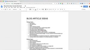 plan blog articles